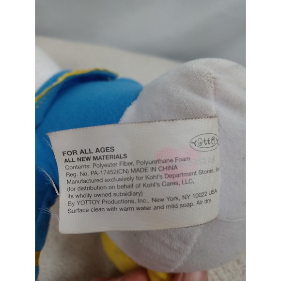 Disney Kohl's Cares Donald Duck Plush Stuffed Animal Toy Classic Sailor Suit - Picture 6 of 9